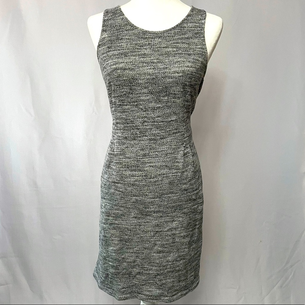 Old Navy Gray Knitted Mid Length Dress